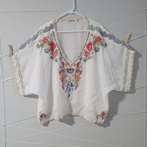 Johnny Was Embroidered Top